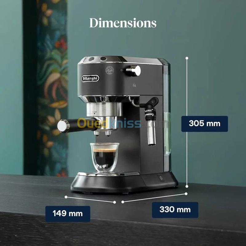Machine à Café Cafetiere DeLonghi Dedica Style 15 bars 1.1L 1300W - ماكينة قهوة 8