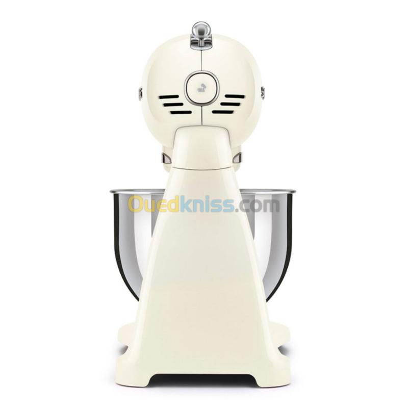 Pétrin Pâtissier SMEG 800W Bol 4.8L 10 Vitesses Multifonctions - Esthétique Années 50 Créme - 7