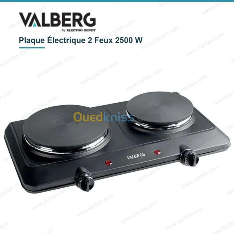 Plaque Électrique 2 Feux 2500 W Posable Valberg EHP 2Z K 350 C