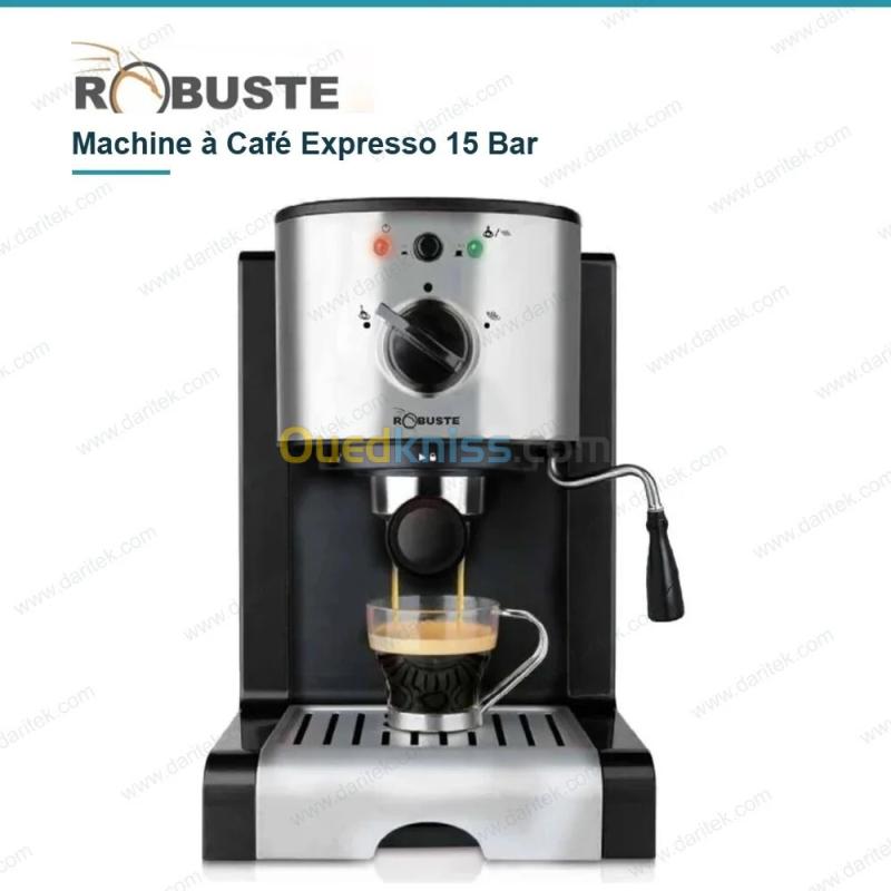 Machine à Café Expresso 15 Bar 1,25 L 1350 W Robuste CBI15B