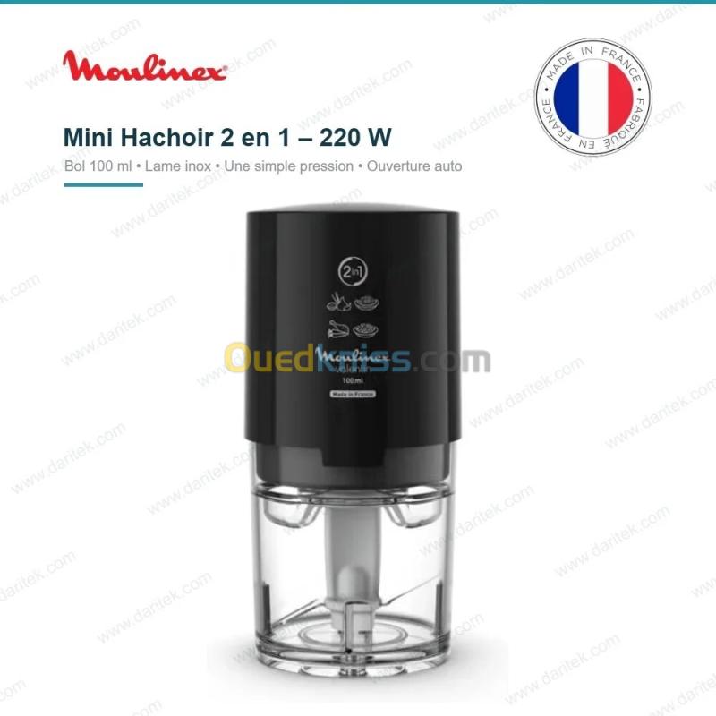 Mini Hachoir 220 W 100 ml Fabriqué en France Moulinex Valentin DJ120810