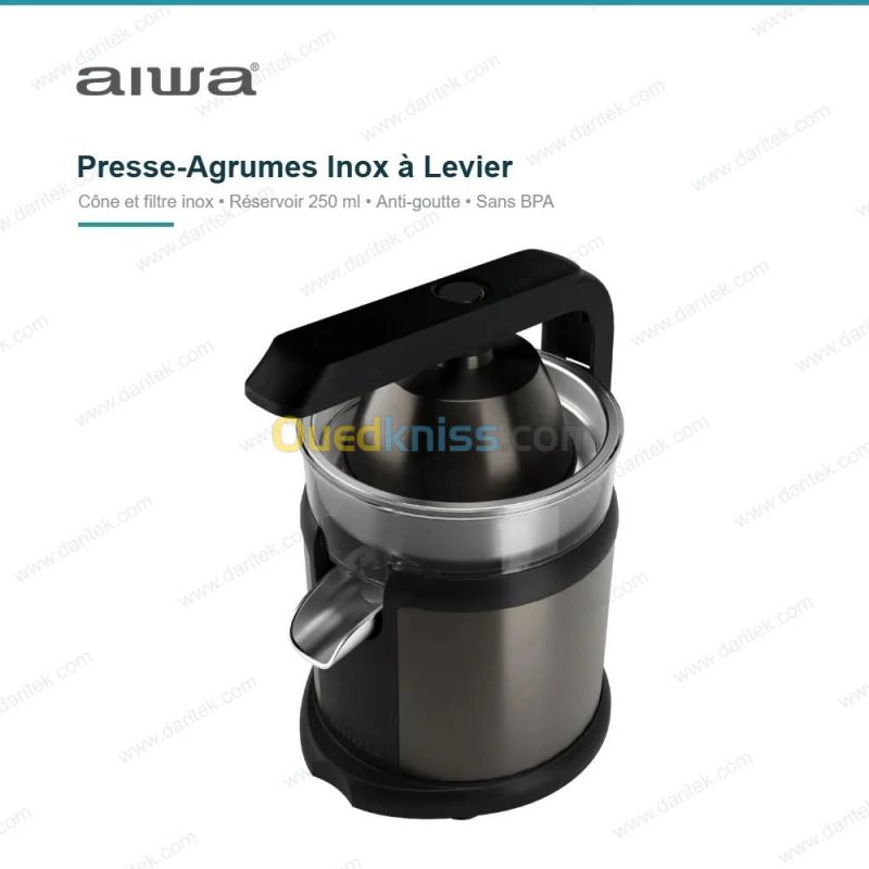 Presse-Agrumes Électrique Inox à Levier AIWA KORYU AJC-5000