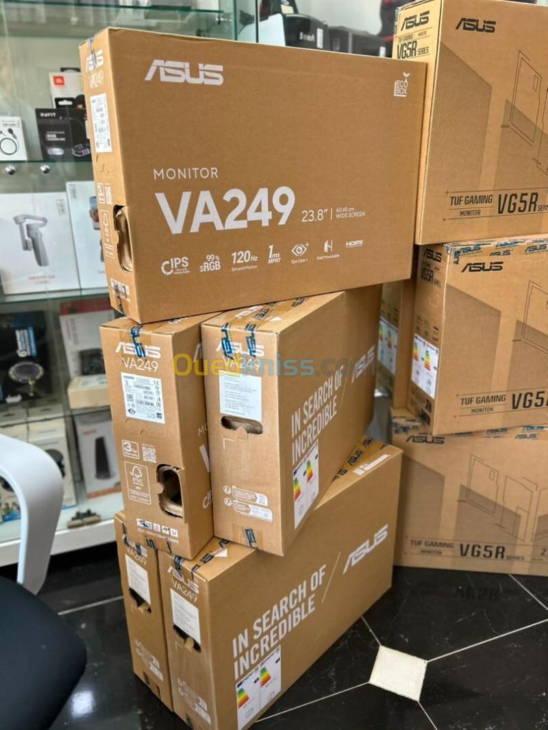 Moniteur gaming ASUS VA249HG Eye Care 24 pouces (23,8 pouces visibles), IPS, Full HD, 1ms MPRT