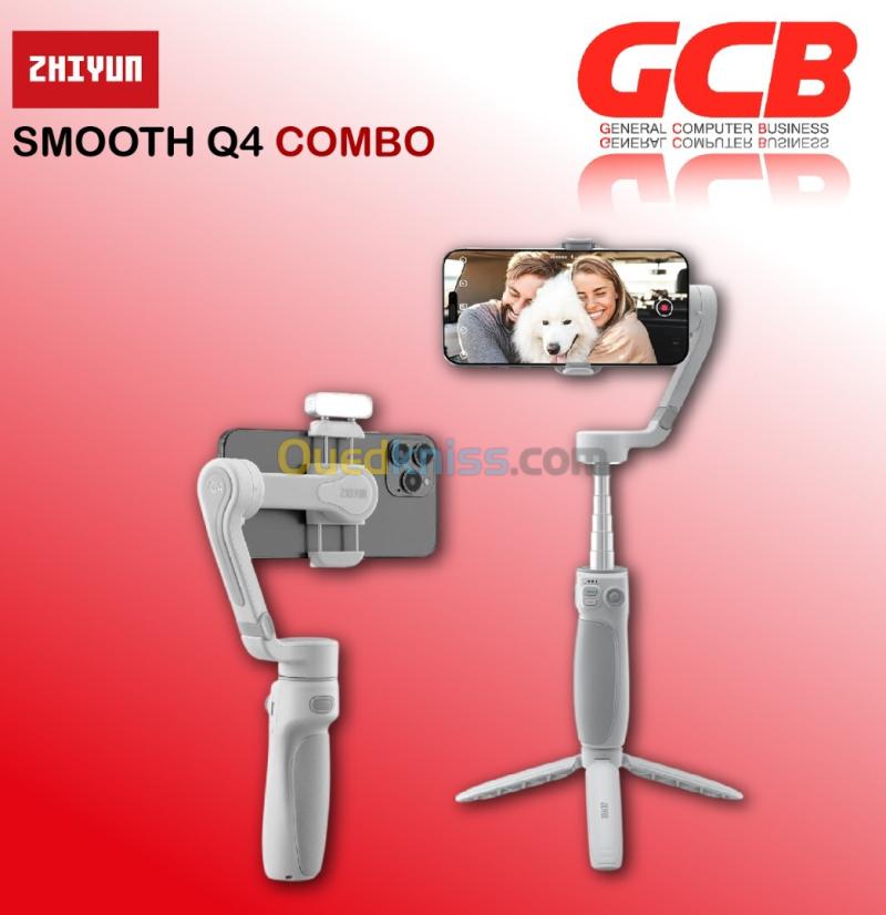 ZHIYUN SMOOTH-Q4 COMBO (Stablilizer+Tripod+Magnetic Fill Light+Protective Bag) STABILISATEUR MOBILE 3