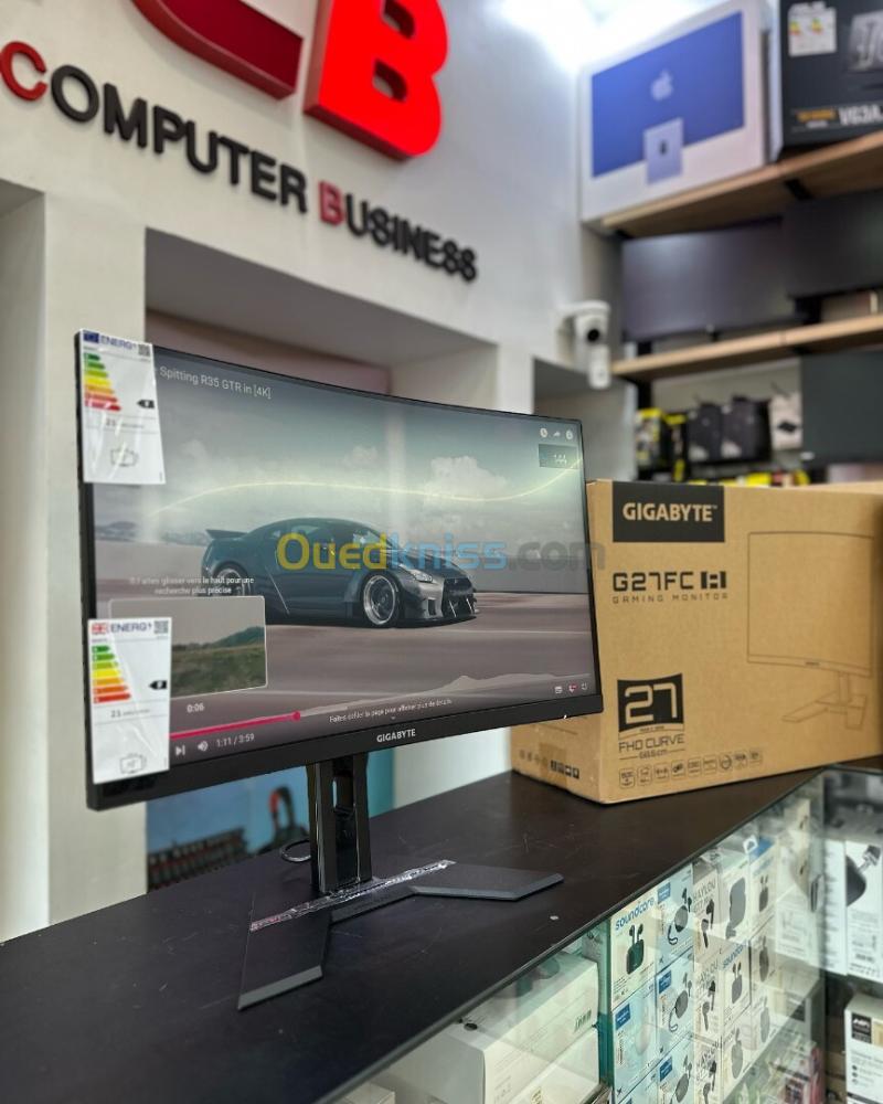 ECRAN GIGABYTE G27FC A de jeu incurvé 27 Full HD 1080P 1500R, 165Hz, 1ms, 250 cd/m 6