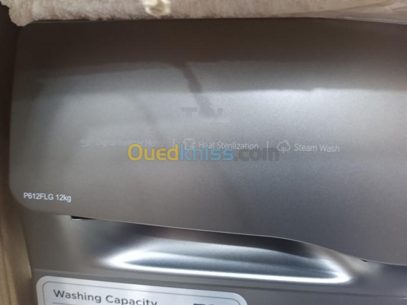 SUPER PROMO MACHINE À LAVER TCL 12KG INVERTER Vapeur STEAM WASH 1400TR/MIN 3