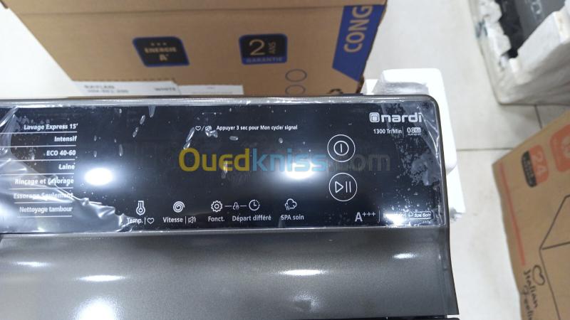 promo machine a laver nardi titanium gris inverter top 8kg 1300tr/min européenne 4