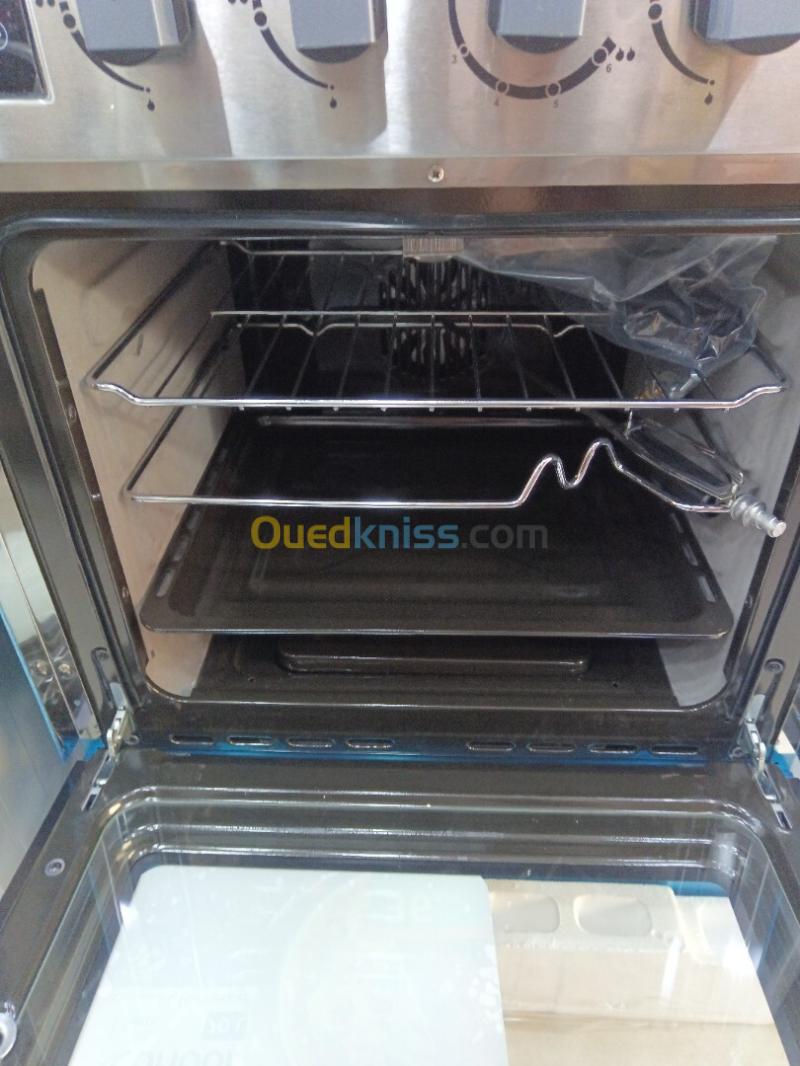 PROMO CUISINIÈRE 4  FEUX FONTE CONDOR INOX AVEC AFFICHEUR VENTILÉ CATALYSEUR 4
