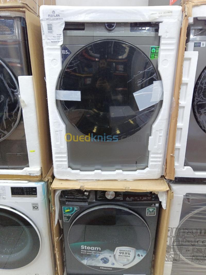 Nouveau modèle Machine a laver Raylan  titanium 10.5 kg Inverter Silver 10 ANS DE GARANTIE 5
