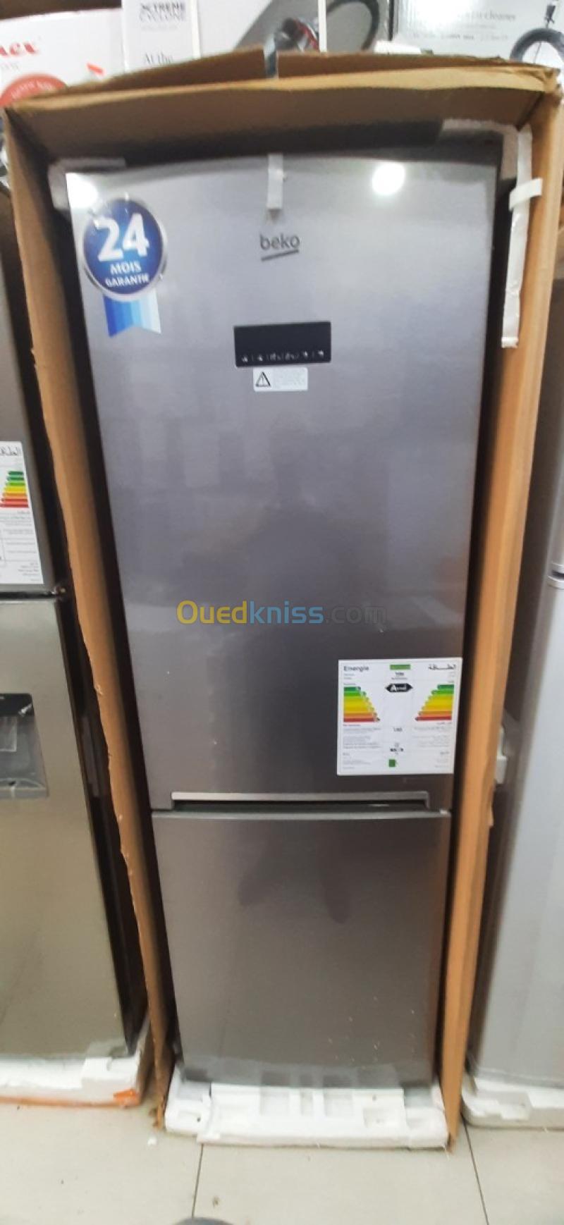 PROMOTION RÉFRIGÉRATEUR BEKO 450 COMBINÉ INOX-SILVER HARVEST FRESH SUN CYCLE 2