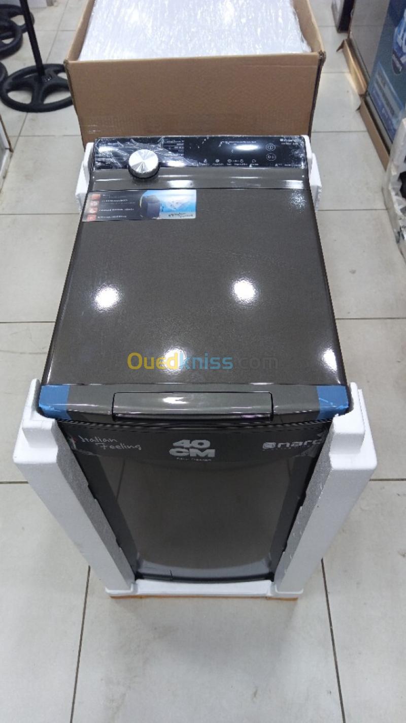 promo machine a laver nardi titanium gris inverter top 8kg 1300tr/min européenne 2