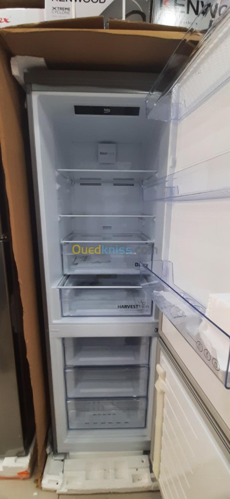 PROMOTION RÉFRIGÉRATEUR BEKO 450 COMBINÉ INOX-SILVER HARVEST FRESH SUN CYCLE 10