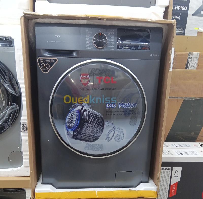 Promo Machine a laver TCL 10.5kg DRY séchante 20 de Garantie inverter direct drive VAPEUR