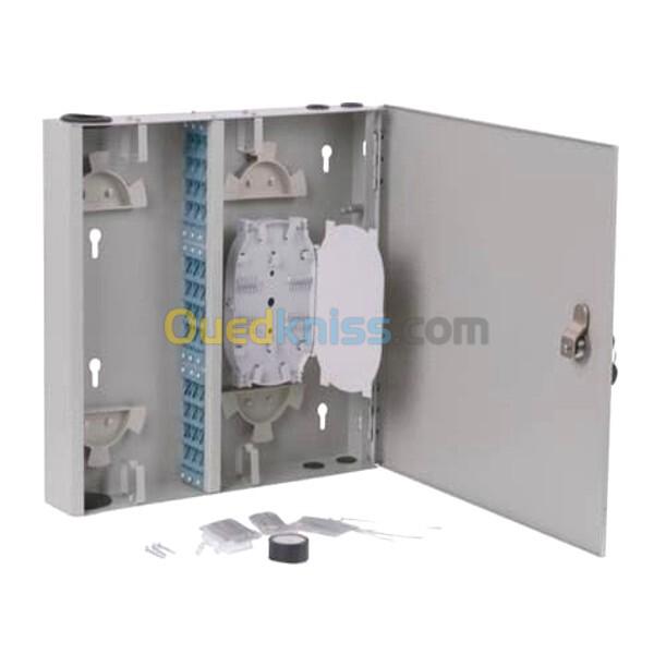 Boite Metallique murale fibre 12/24 ports  INTERIEUR, sans adaptateur. 6