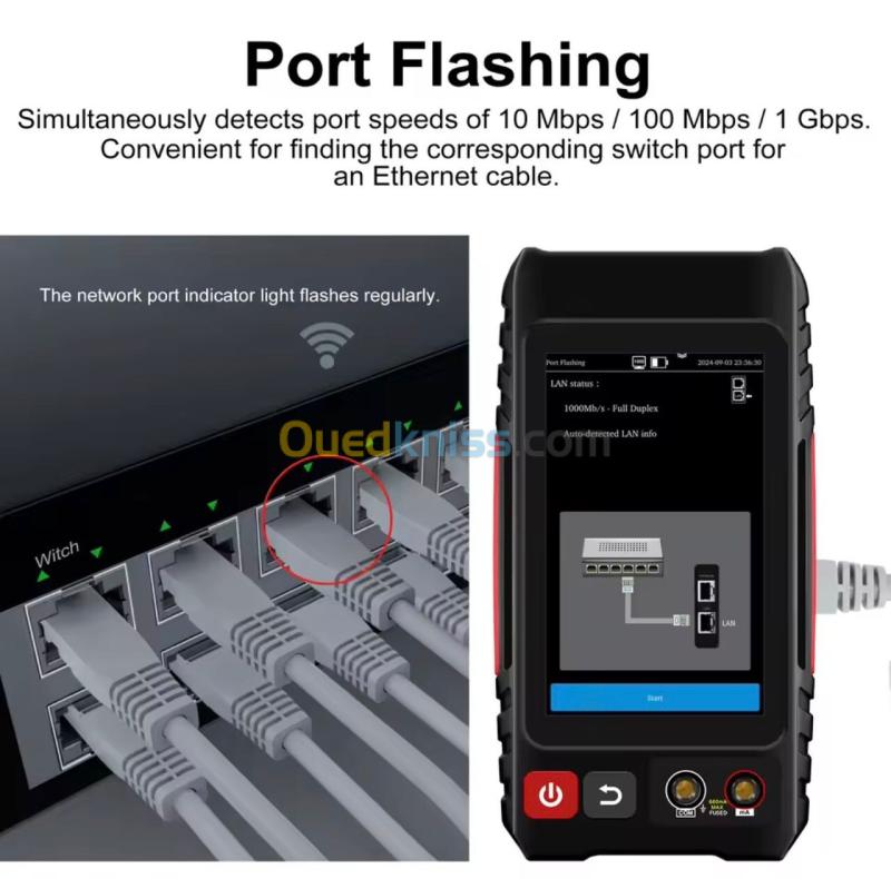 TESTEUR CABLE RESEAU MULTI FONCTION