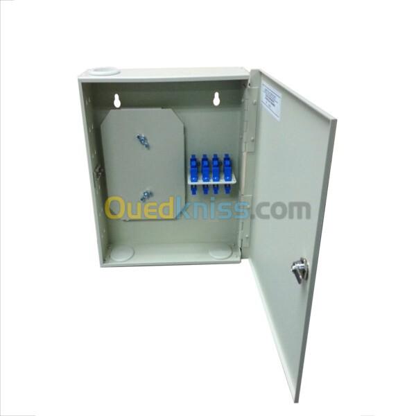 Boite Metallique murale fibre 12/24 ports  INTERIEUR, sans adaptateur. 8