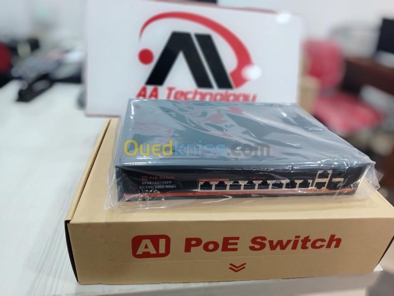  AI PoE Switch  8 PoE 2 Uplink  2 SFP  3