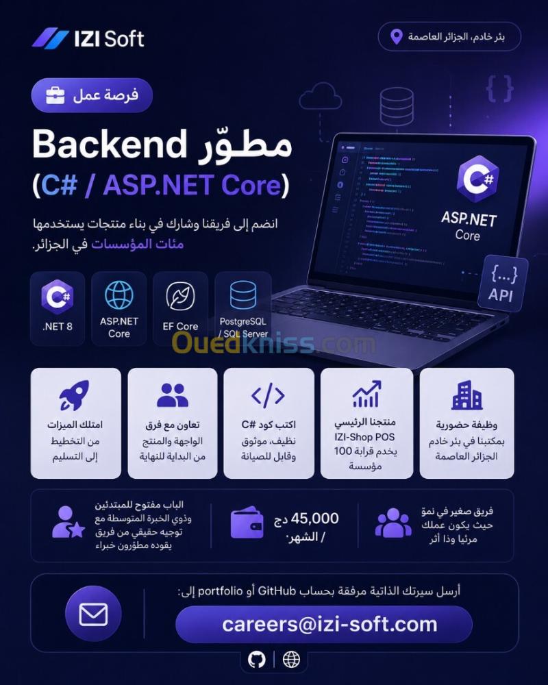Backend Developer (C# / ASP .NET Core)