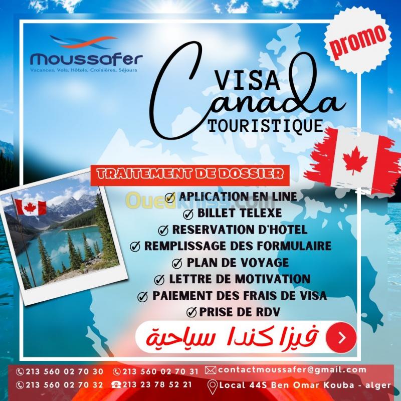  Traitement Visa Canada Touristique