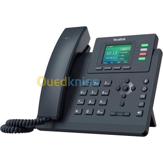  YEALINK T33G Téléphone IP SIP 4 comptes SIP écran couleur 2.3 pouces et 2 ports Ethernet Gigabit compatibles PoE.