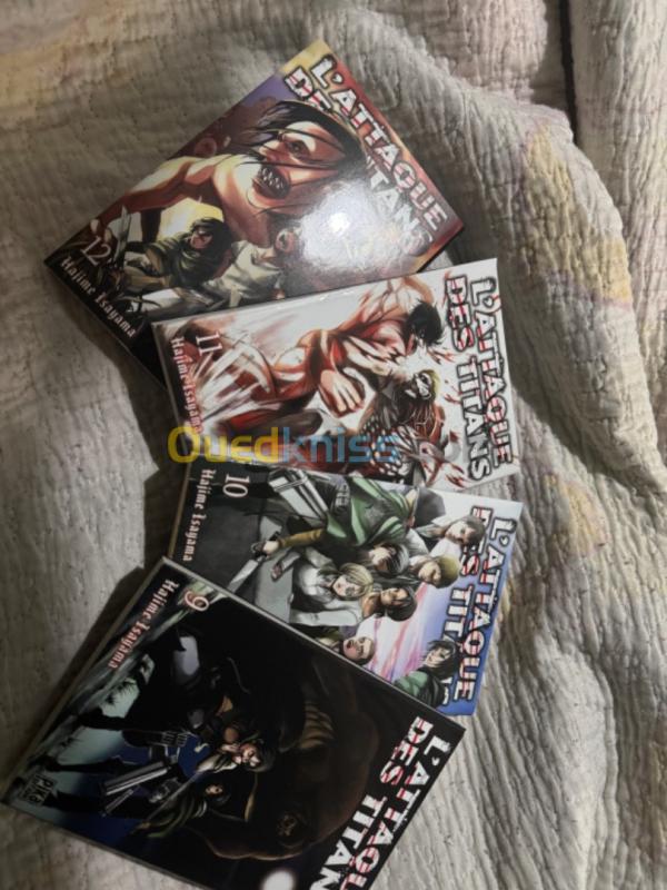 manga attack des titans tomes 9-10-11-12