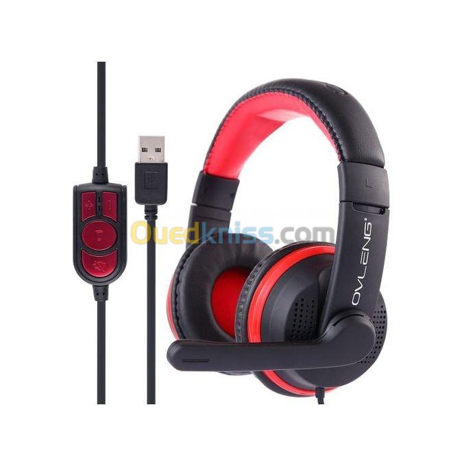  CASQUE GAMING OVLENG GT91 USB