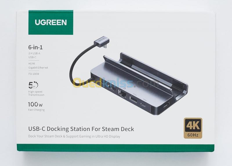  Ugreen Station d'accueil USB-C vers HDMI 4K60Hz RJ45 PD100W Dock, Nintendo Switch, MacBook, PC