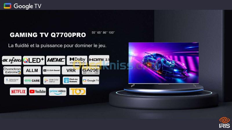 50 Q7700 PRO GAMING TV QLED+ 144HZ