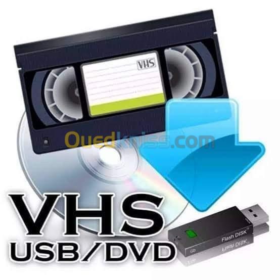  Conversion de cassette VHS à USB (ou DVD)