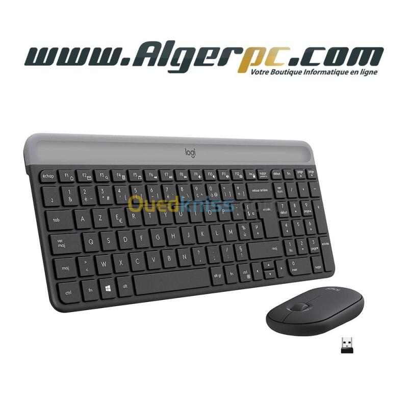 Logitech MK470 Ensemble Clavier et Souris sans Fil Ultra-fin