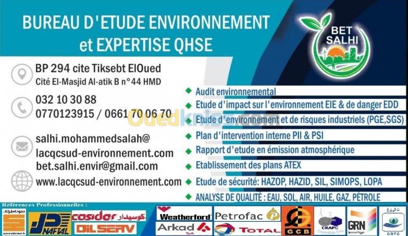  Bureau d Etude Environnement & Expertise QHSE
