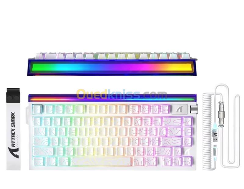 Keyboard Magnetic Attack Shark R85HE + C01ULTRA Cable RGB 3