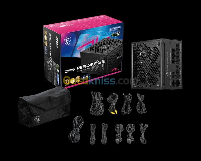 ALIMENTATION MSI MPG A850GS PCIE5 850W 80PLUS GOLD