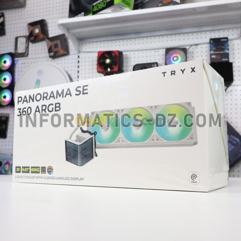 TRYX PANORAMA SE 360 ARGB Liquid CPU Cooler (Black / White) 3