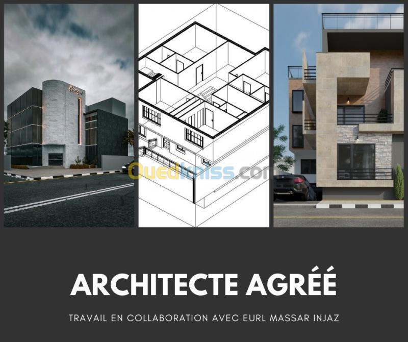  Architecte agréé - Bureau d'étude en architecture (Villas modernes - Résidences )