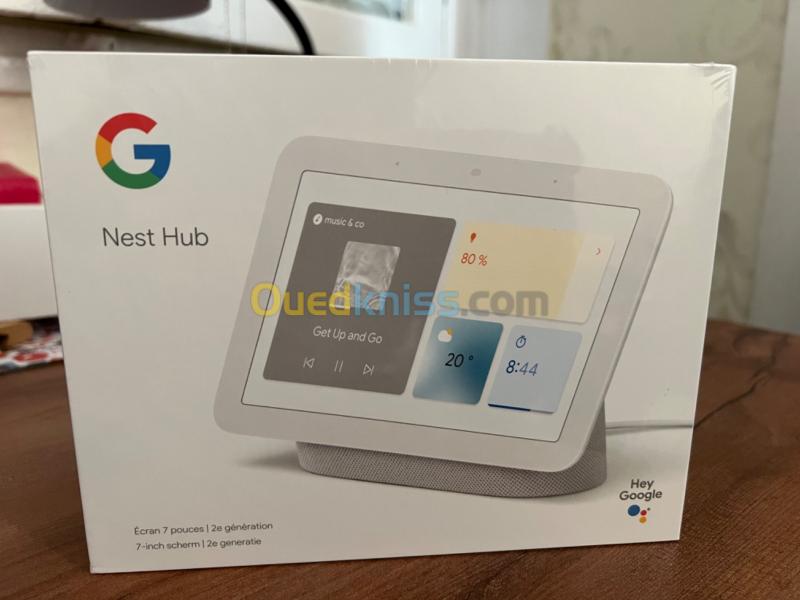  Google Nest Hub 2e Génération 2021 - Écran 7 Pouces IPS - Google Assistant 