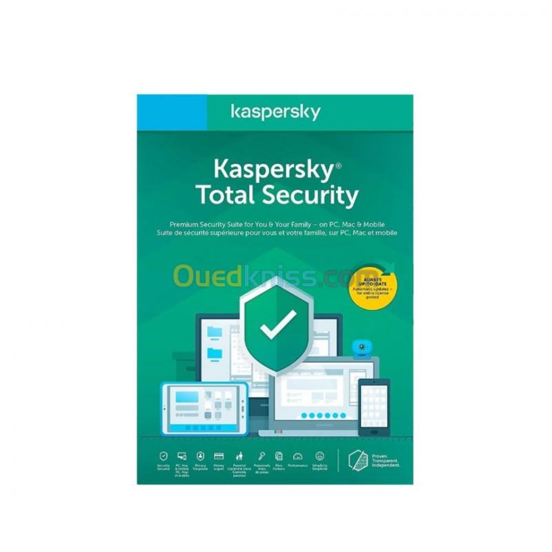  Kaspersky Total Security 3 PCS/1AN 