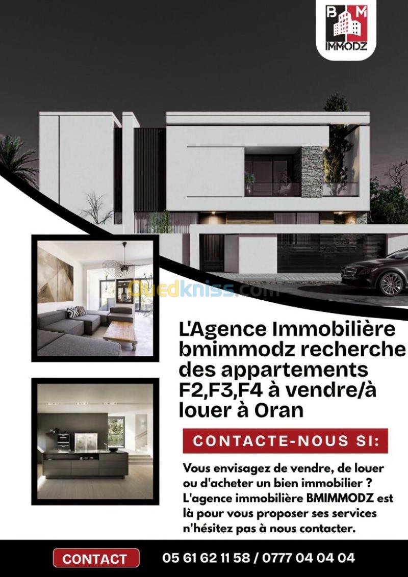 Vente Appartement F2 F3 F4 Oran Bir el djir