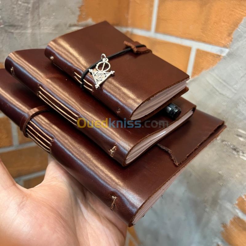  Travel's notebook en cuir véritable 