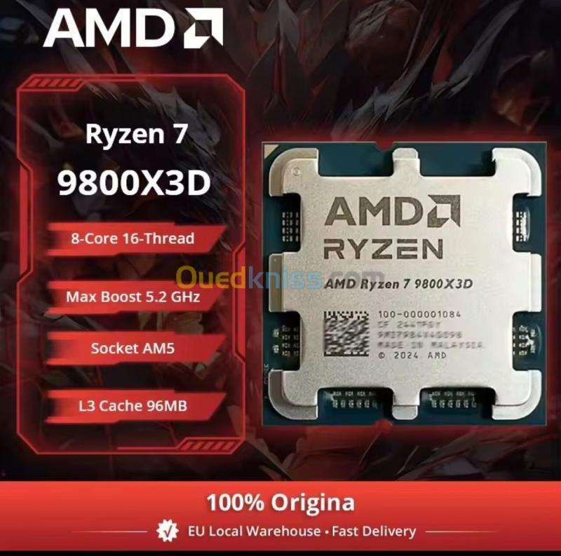 Processeur AMD RAYZEN 7 9800x3d