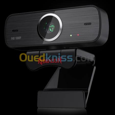  Webcam Redragon GW800 1080P  with Built-in Dual Microphone 360-Degree Rotation 