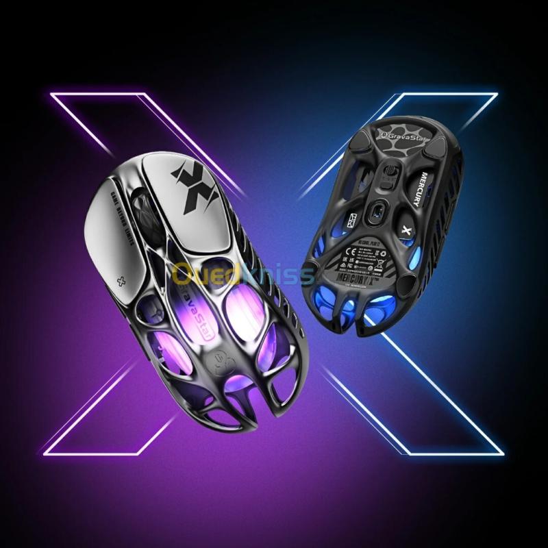 GravaStar Mercury X Wireless Gaming Mouse Gray Edition (CN Box)