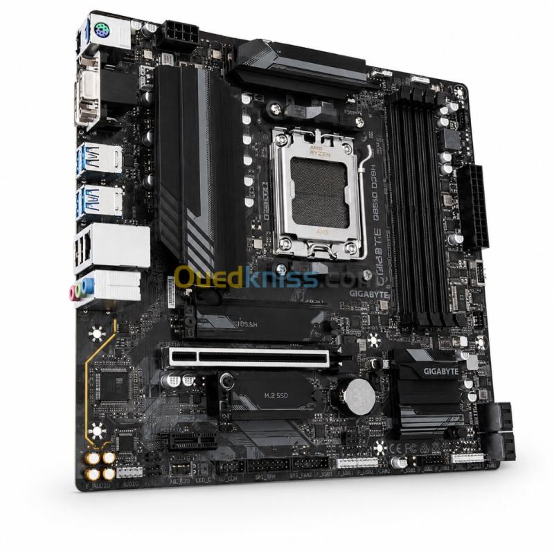 CARTE MERE B850M DS3H GIGABYTE AMD SOCKET AM5 AMD RYZEN 9000 8000 7000 SERIES DUAL DDR5 8200 OC EXPO 4