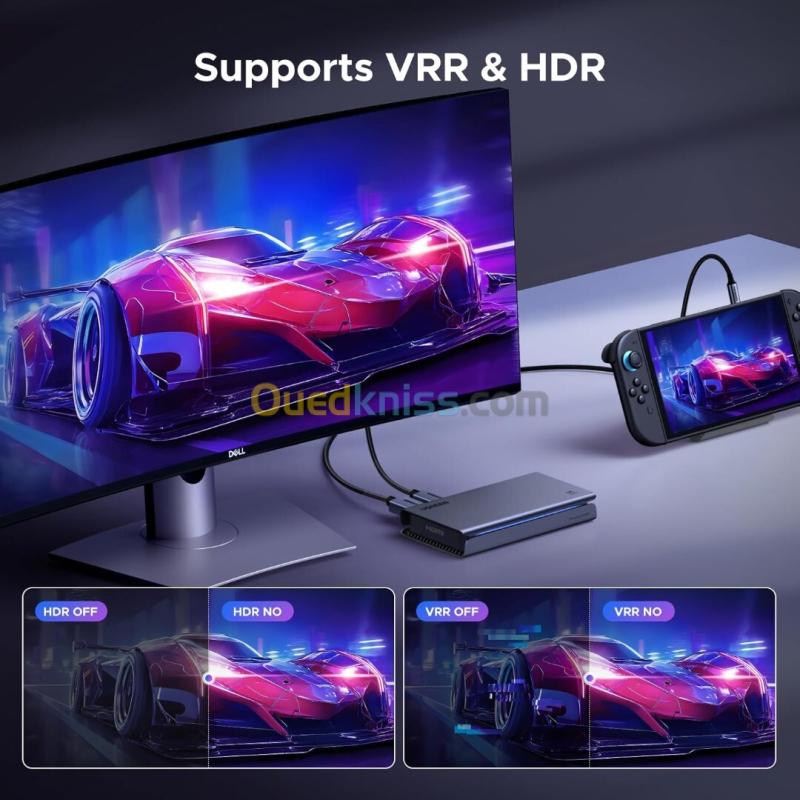UGREEN 4K 144Hz Carte Acquisition Vidéo HDMI 2.1 USB 3.2 Gen 2 Enregis 4K 144Hz en Streaming  Sortie 10