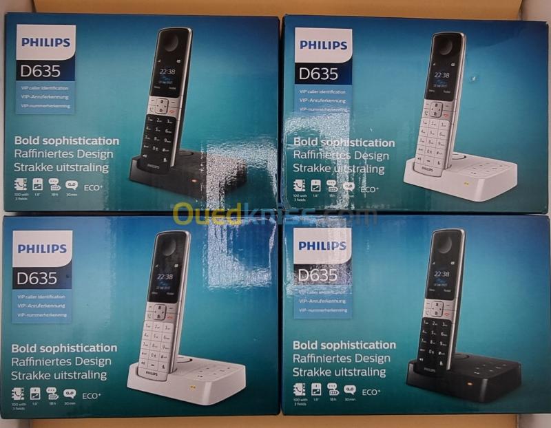  Philips D635 Telephone fixe sans fil avec repondeur