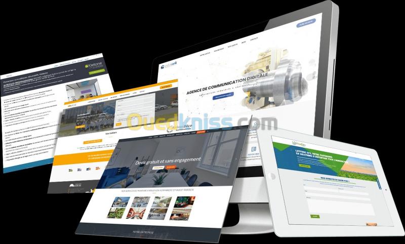  Création de site-web, E-commerce ,plateforme web ,mobile ,visibilité SEO ,Design&Conception ,Analyse