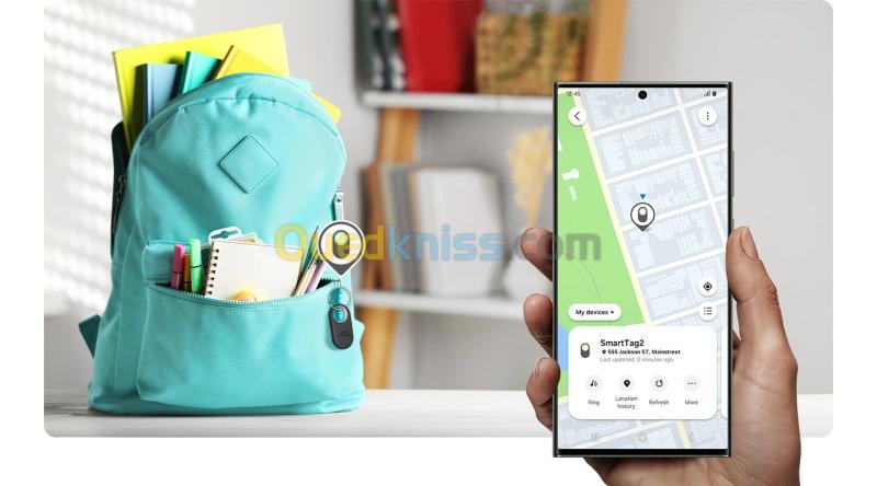 traceur d'objets connecte conçu pour retrouver clés, sac, bagages Galaxy Smart Tag 2 5
