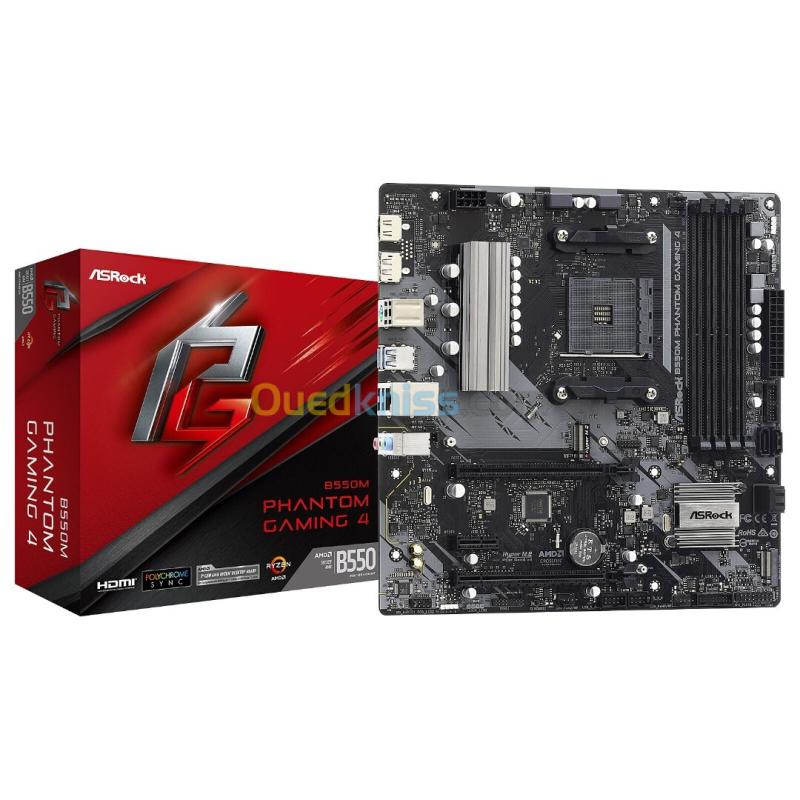 CARTE MERE ASROCK B550M PHANTOM GAMING 4 SOCKET AM4
