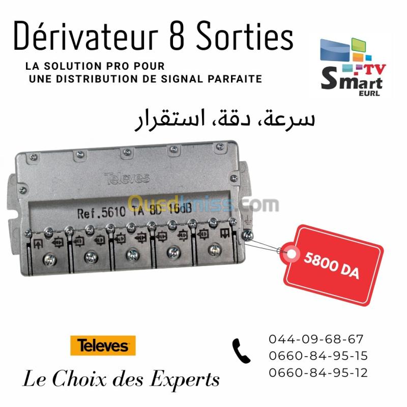 Dérivateur 8D-18 dB Televes