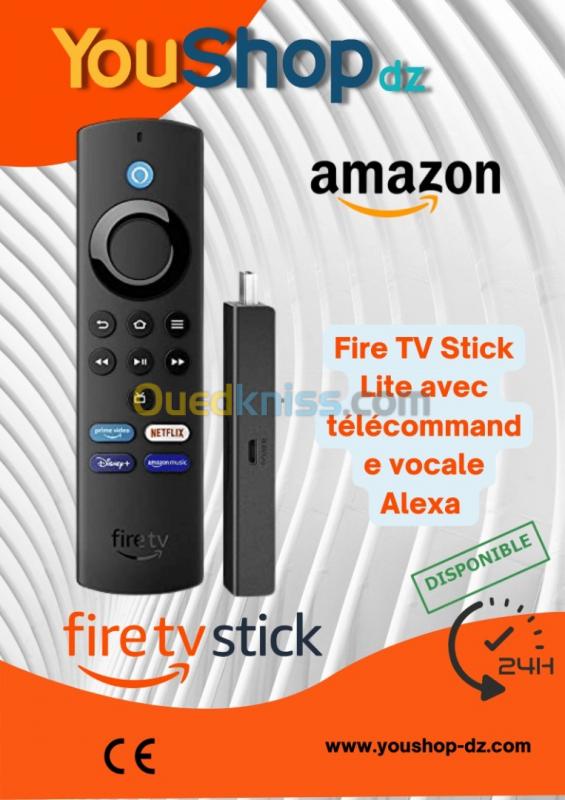  Fire TV Stick Lite avec télécommande vocale Alexa 
